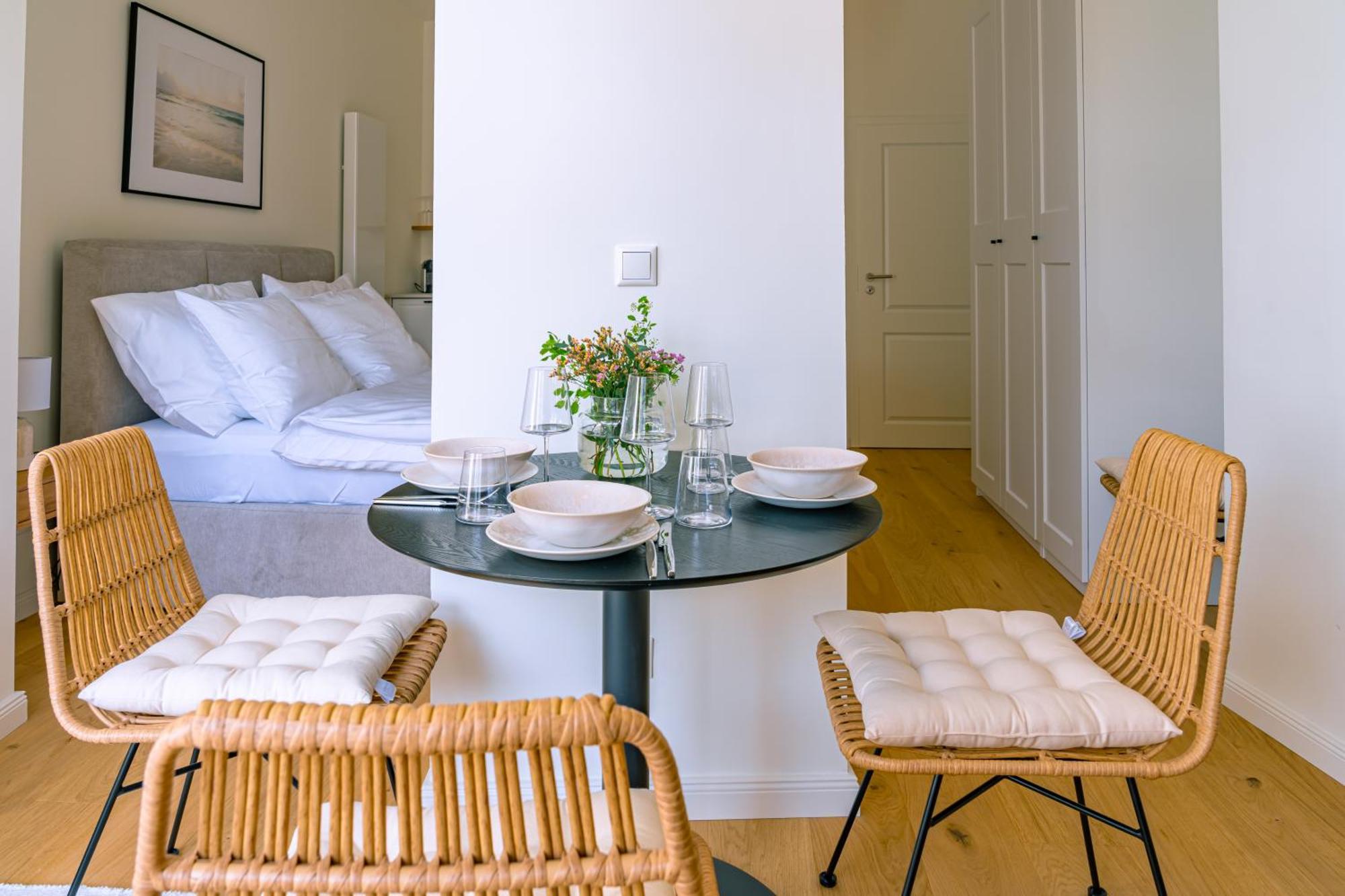 Kapitaenshaus Friedrich Franz - Premium Apartments 200 Meter Vom Strand Und Alten Strom Rostock Phòng bức ảnh